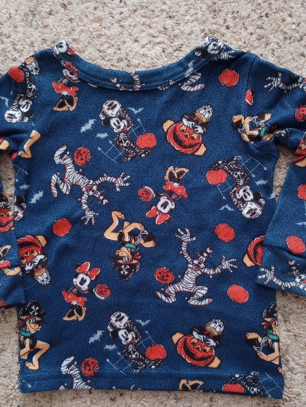 Disney Halloween Baby's Pajamas 12 Months Goofy Mickey Minnie Mouse Donald Duck